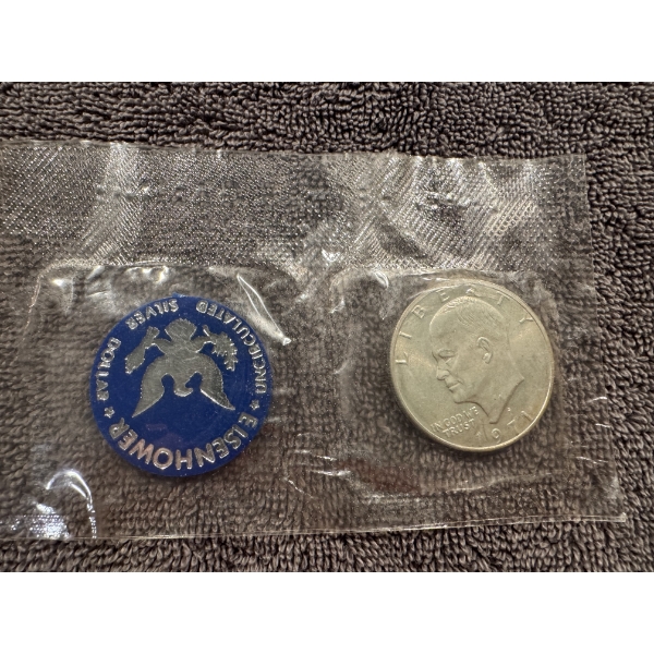 1971 Dwight Eisenhower Uncirculated Silver Dollar - Mint Condition
