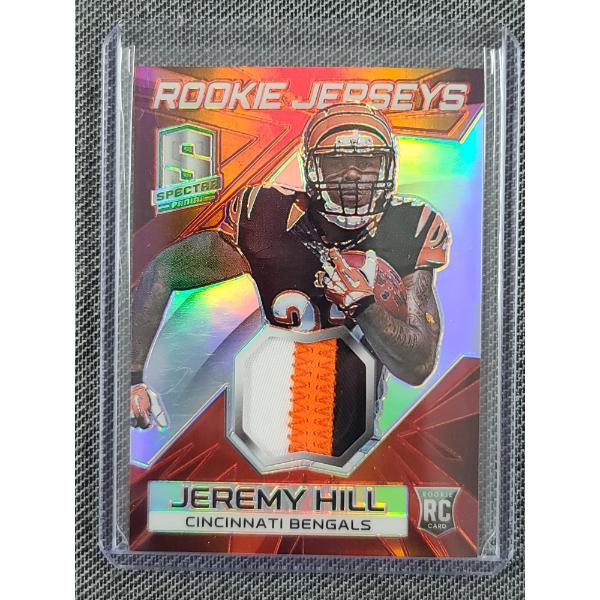2014 Panini No. RJ-JH Jeremy Hill Rookie Jersey Patch Trading Card NUMBERED 09/10