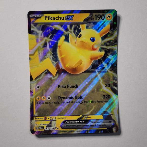 Pikachu EX 063/193 Holo Rare Pokemon Trading Card