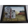 Image 1 : 2 Pcs Framed Country /Farm Art Prints  1 Under Glass , One on Artists Board - New