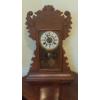 Image 1 : Antique "Gingerbread" Kitchen Clock w Alarm - Waterbury Clock Co - 20 x 14 x 4