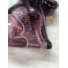 Image 3 : Degenhart Vintage Uranium Glass Dog Figurine - Amethyst - UV Reactive!!!