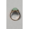 Image 4 : Vintage Women's 14K Gold Ring With Green Stone & Small Accent Diamonds - Size 4.5 - Weight: 5.5g