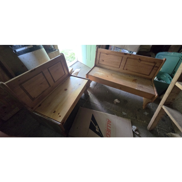 2 Storage Benches for a Breakfast Nook