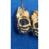 Image 4 : Vintage 10K Mystic Topaz Stud Post Earrings - Weight: 2.3g
