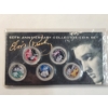 Image 1 : 2002 Collectible Elvis Presley 50th Anniversary (5) Colorized U.S. Tennessee Quarters Set 