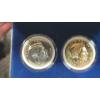 Image 4 : 1900-S Silver Morgan Dollar & President Ronald Reagan Gold Silver Plated Medallions 