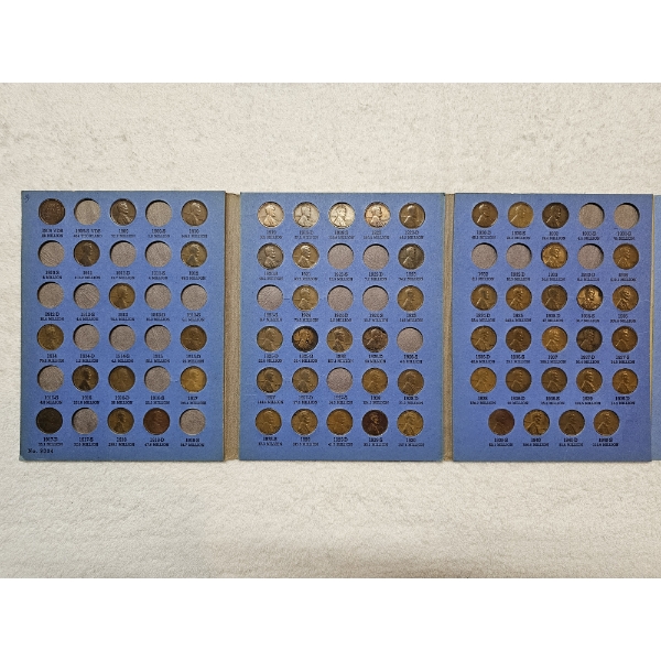 Partially Filled Wheat Penny Book