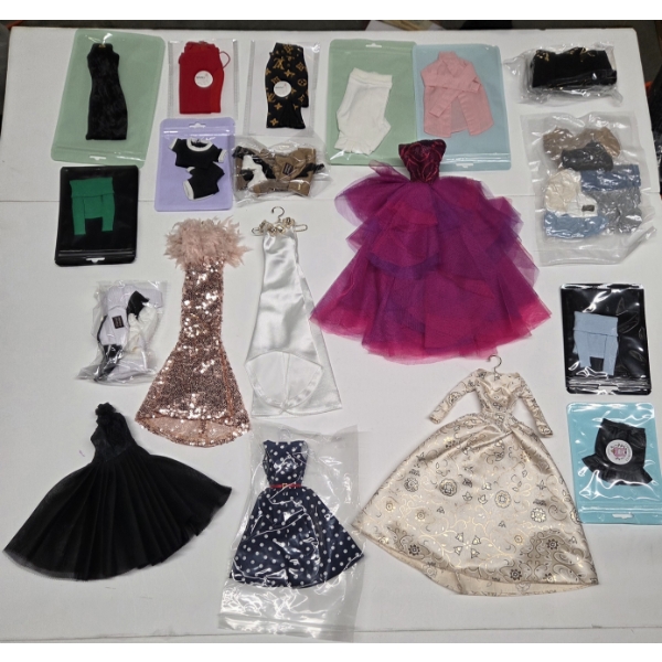 Beautiful Brand New High End Barbie Doll Wardrobe & Accessories
