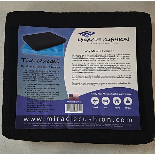 The Duo Gel Seat Cushion by Miracle Cushion