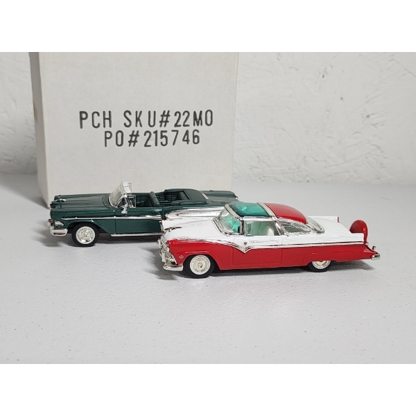 Set of 2: 1:43 Scale 1955 Ford Crown Victoria and 1958 Edsel Citation 