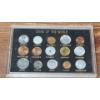 Image 2 : (2) Coins Of The World In Acrylic Display & (2) 1970 Pre Decimal UK Great Britain Proof Coins Sets