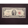 Image 1 : 1963 United States Thomas Jefferson $2.00 Bill With Funny Back In Protective Holder - Mint