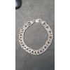 Image 3 : .925 Sterling Silver 8" Link Bracelet - Weight: 30.8g