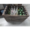 Image 3 : Heavy Vintage 19''x14''x13'' Wood Crate And Vintage Soda Bottle Collection