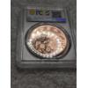 Image 4 : PCGS PR70DCAM 2020 Palau $5 Four Leaf Clover Gilt Ag - One Oz Sterling Coin With Real 4 Leaf Clover