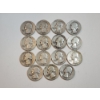 Image 1 : Assorted Years Silver Washington Quarters Face Value: $3.75