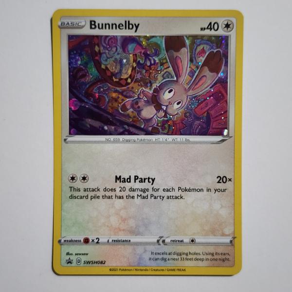 Bunnelby SWSH082 Black Star Promo Holo Rare Pokemon Trading Card