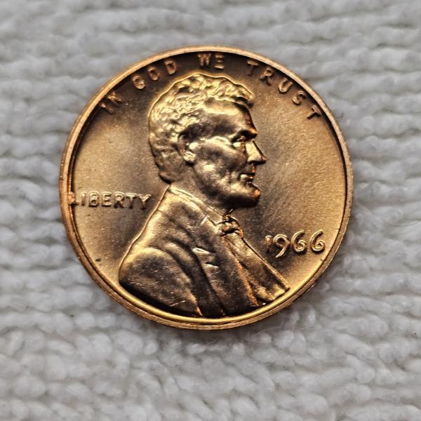1966 Lincoln Memorial Cent FV: $.01
