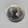 Image 2 : Royal Canadian Mint 1 oz .9999 Fine Silver 1989 Canadian Maple Leaf $5 Coin  