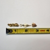 Image 5 : Three 10K Gold Pins: Rose Design, Greek, and Shield Bage - Total Weight: 5.0g