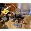 Image 2 : Bolens Tube Frame 4 Speed Tractor - Pull Start - 276cc Engine with Chains, Plow and Ag Tires