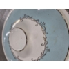 Image 7 : Vintage Tiffany Blue, Gold & Cream Lifetime China Co. Alliance Ohio Dish Set & Blue Canning Jars
