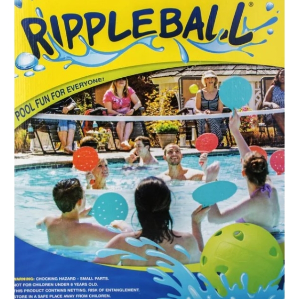 NEW IN THE BOX ~ Rippleball Paddle Game with Net ~ FUN FOR IN & OUT OF THE POOL!