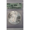 Image 2 : 2001 ICG -MS69 1 Troy Oz 999 Fine Silver American Eagle