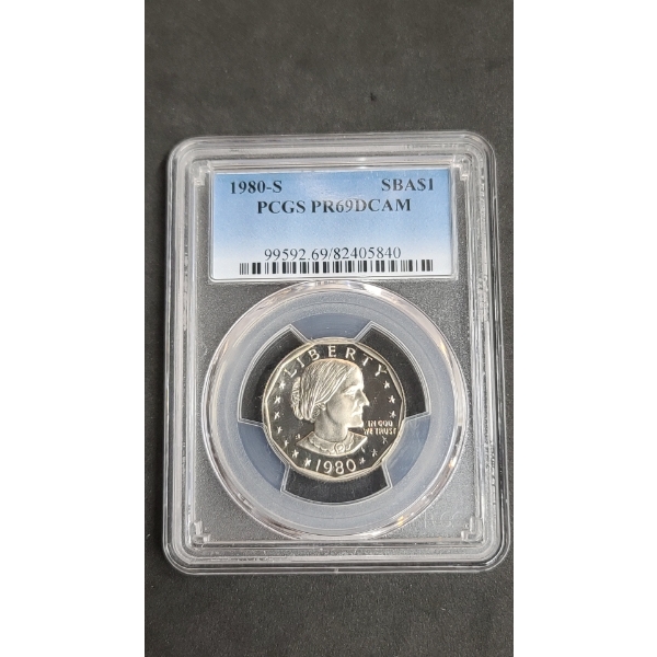 PCGS 1980-S PR69DCAM Susan B. Anthony Dollar Coin