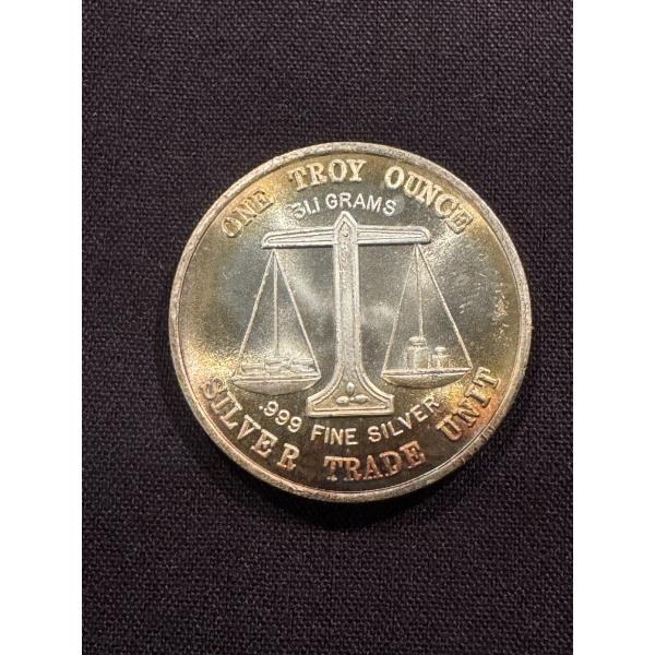 Rare One Troy Ounce .999 Fine Silver Ounce 31.1 Grams - Silver Trade Unit - Mint Condition