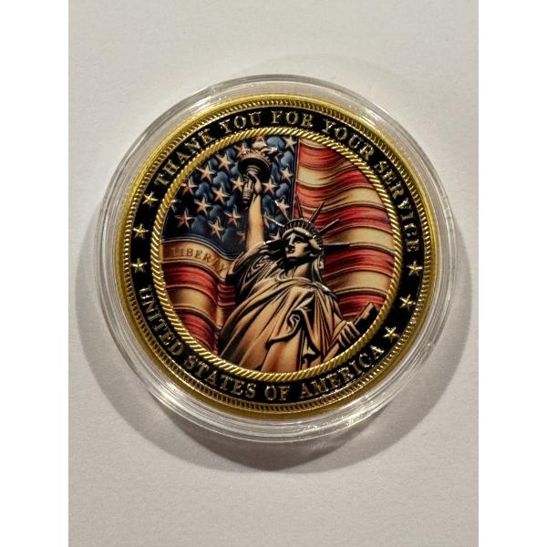Limited Edition Defenders Of Freedom THANK YOU Challenge Coin - Mint Condition In Capsule!