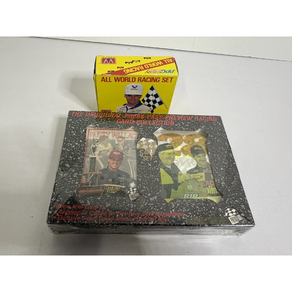 Racing Card Collections - All World Racing Set (100 Cards ) & Sealed NIB The Inagural Press Pass