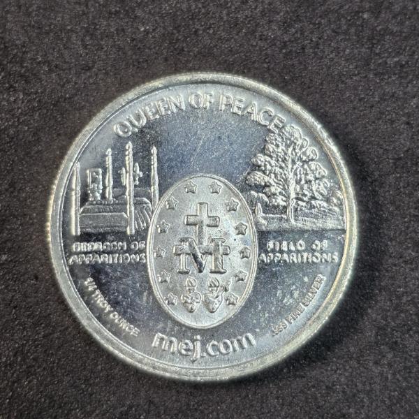 (1) 1/4 Troy Ounce Silver Miracle Medals