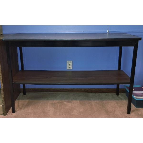 Heavy Duty Table with Shelf - 48W x 18.25D x 29.5H - Shelf is 14.5D and 14.5" from Top