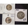 Image 7 : Assorted United States 90% Silver Coins Ft. Barber Dimes, Quarters & Walking Liberty Half - FV $1.70