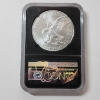 Image 3 : NGC MS70 2021-S American Silver Eagle - Eagle Landing T-2- FDR Signed by Edmund C. Moy 