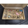 Image 1 : Vintage Velvet Look Jewelry Case With Beautiful Collection Of Costume Pieces Including Earrings, Pin