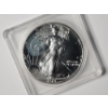 Image 1 : 1989 United States 1 Troy Oz American Eagle .999 Fine Silver Round in Protective Case