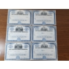 Image 1 : Lot of (6) The Grand Union Company Stock Certificates - Stamped 1965 & 1967