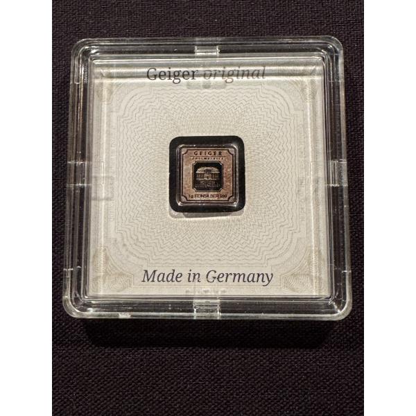 Exceptional Geiger 1 Gram .999 Fine Silver Bar - Hard To Find - High End Bar
