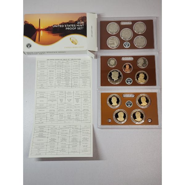 2015 Unites States Mint Proof 14-Coin Set