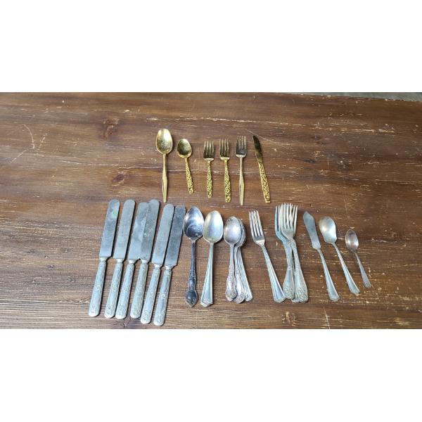 Assorted Decorative & Plated Flatware 