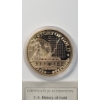 Image 3 : History Of Gold 1937 "Fort Knox Gold Vault" 24K Gold Layered Commemorative Replica Coin With COA
