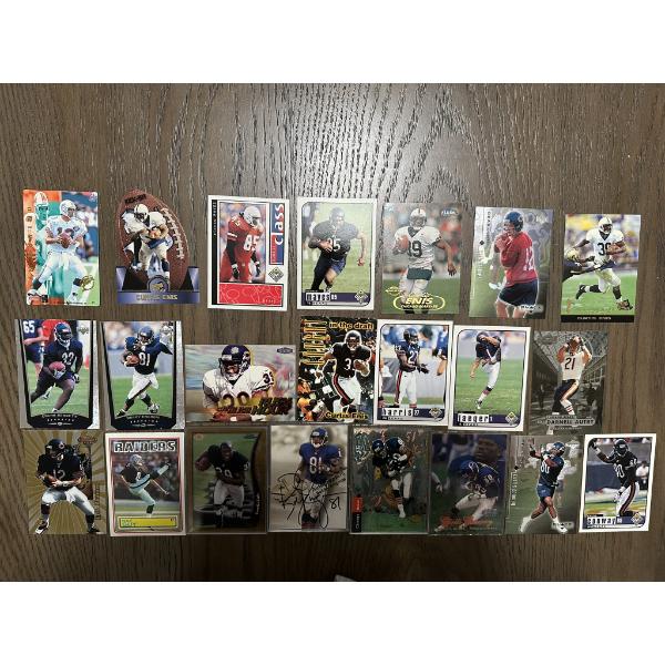 Assorted Football Trading Cards including Bobby Engram Autographed Card