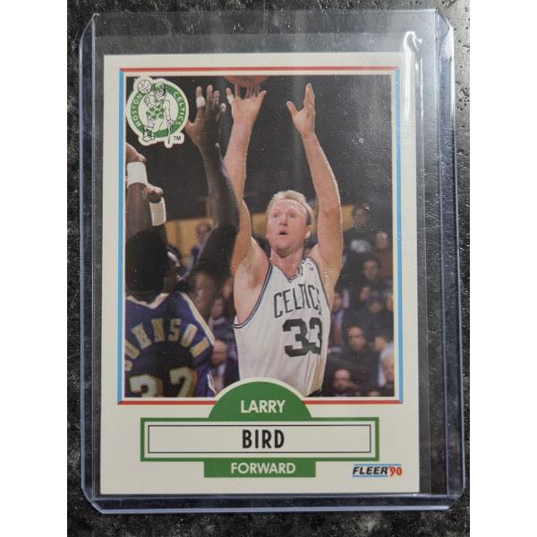 Fleer 1990 Larry Bird Celtics Card In Excellent Condition!