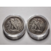 Image 5 : Two United States Walking Liberty 90% Silver Half Dollars in Protective Capsules ~ FACE VALUE $1.00