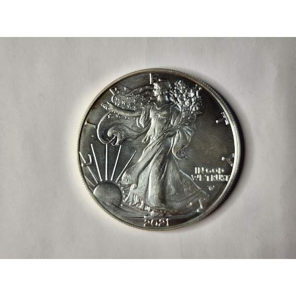 2021 American Eagle 1 Oz Fine Silver Round