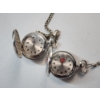 Image 3 : Two Silver-Tone Gruen Pocket Watches: Police Dept. & Fire Dept. Designs