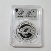 Image 3 : Signed PCGS Ultra x Celebrity Mint GEM PL 2025 NFL LA Rams Orlando Pace Base 1oz .999 Silver Round 